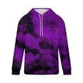 thumbnail image 3 of Mens Tie-Dye Hoodies & Sweatshirts Big and Tall S-4X Casual Pullover Long Sleeve Fleece Hoodie Plus Size Basic Comfy Sweatshirt with Pocket, 3 of 4