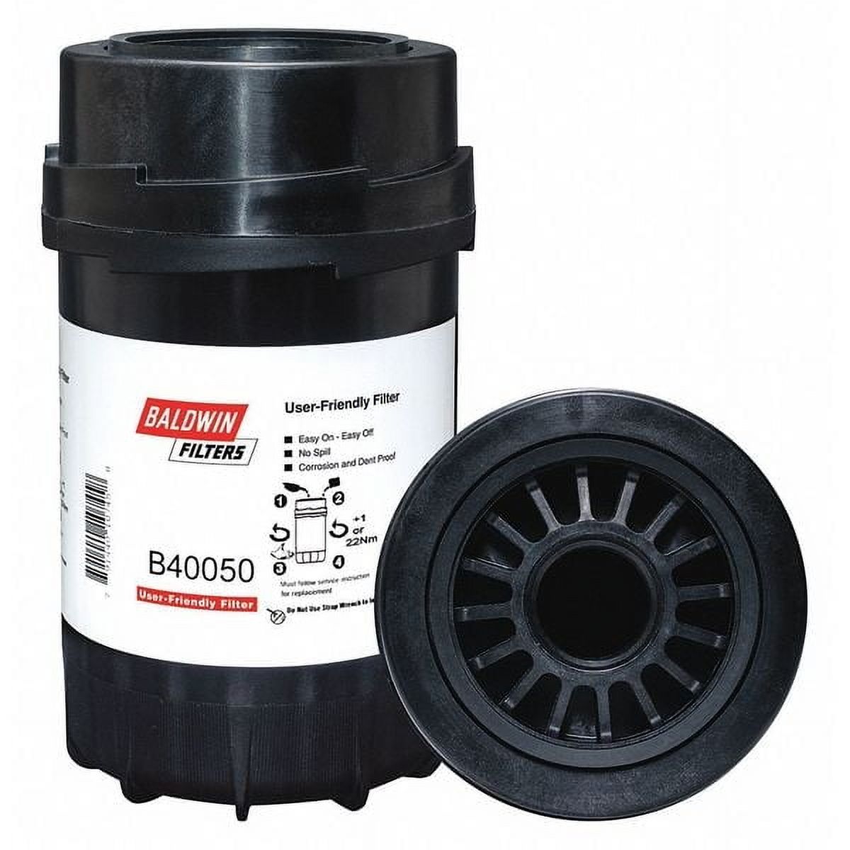 Baldwin Filters BT8301 Heavy Duty Hydraulic Spin-On Filter - 3-3/4" X 3-31/32", 27 Micron