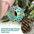 thumbnail image 5 of Sunnydaze Mosaic Glass Fly-Through Hanging Bird Feeder, 1-Cup Capacity, Dragonfly Dreams, 5 of 11