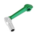 thumbnail image 1 of Palanca de cambio de motocicleta plegable para Bosuer M5, aleación de aluminio, palanca de cambio verde con cabeza tono plateado, 1 of 1