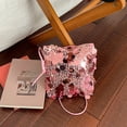 thumbnail image 4 of Weloille Crossbody Bag 1 Pack, Sequins Fashion Chain Underarm Bag, Trendy Unique Mini Bucket Handbag, Lightweight Portable Shoulder Bag for Girl Daily Outing Party Shopping Travel, 4 of 6