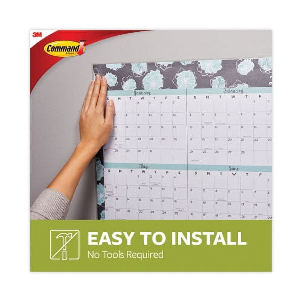 Poster Strips, Removable, Holds Up To 1 Lb Per Pair, 0.63 X 1.75, White, 4/pack, 100 Packs/carton | Bundle of 5 Cartons