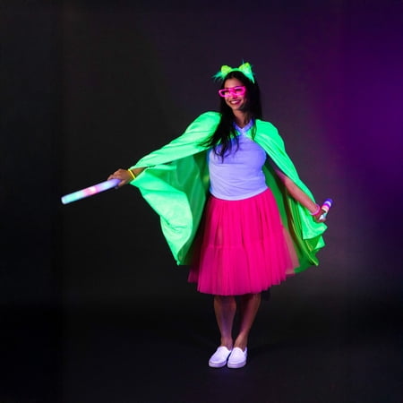 A Leading Role Adult Short Pink Glow Skirt