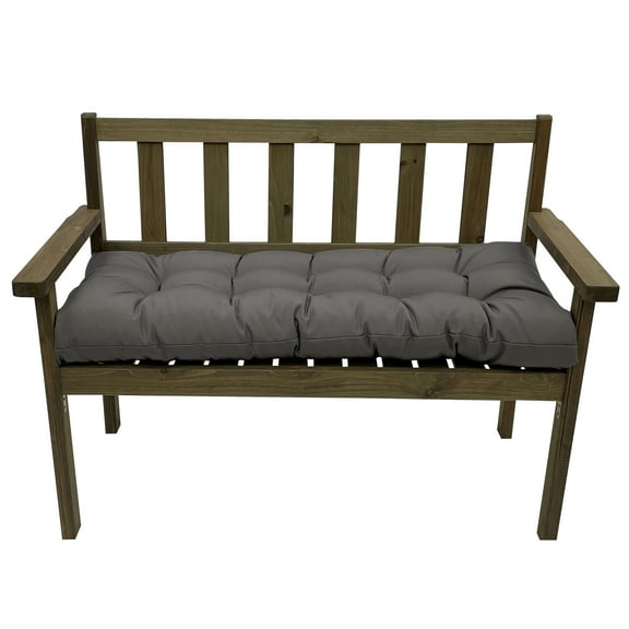 Waterproof Indoor/Outdoor Garden Bench Seat Cushions, 59 inch Thicken Patio Bench Cushions Soft Rocking Chairs Pad Lounger Seat for Porch Wicker Loveseat Settee (Dark Gray)