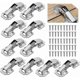 thumbnail image 1 of 10 bisagras para puertas de armarios y cocinas, bisagras de 90° de 3 pulgadas para muebles, bisagras invisibles, tornillos a juego., 1 of 5