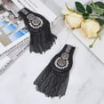 thumbnail image 5 of 1 Pair 2Pcs Tassel Chain Shoulder Black Shoulder Badge Applique Punk Fringe Shoulder Badge Appliques Fashion Fringe Shoulder Epaulette, 5 of 6