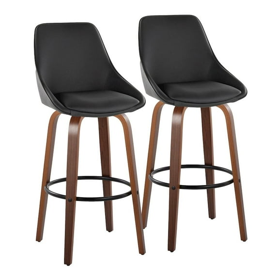 LumiSource Diana 30" Fixed-Height Barstool - Set of 2