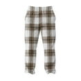 thumbnail image 6 of GrmtClth Mens Plush Warm Pajama Pants Trendy Flannel Fleece Soft Comfy Plaid Sleepwear Fall Thermal Fuzzy Pj Pants with Pockets Light Gray XXL, 6 of 6