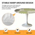thumbnail image 2 of Elastic Fitted Round Tablecloth, Sage Green Ombre Waterproof Stretch Table Cover for 45"-54" Tables, Retro Abstract Mottled Geometric Washable Outdoor Tablecloths for Patio, Picnic, Camping, 2 of 9
