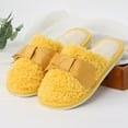thumbnail image 2 of Vedolay Fuzzy Slippers Women Comfy Breathable House Shoes Indoor And Bedroom Shoes Yellow,39, 2 of 5