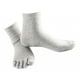 thumbnail image 3 of 1 par de calcetines transpirables de cinco dedos de algodón, calcetines altos para correr Gris, 3 of 7
