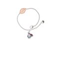 thumbnail image 2 of Delight Jewelry Silvertone Penguin with Scarf - Rose Goldtone Leaf Delicate Bracelet, 6.25+1.75", 2 of 4