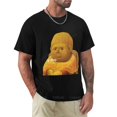 thumbnail image 1 of Camiseta de manga corta para hombre ropa estética talla grande algodón negro, 1 of 6