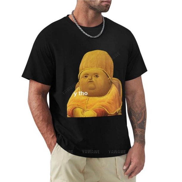 Camiseta de manga corta para hombre ropa estética talla grande algodón negro