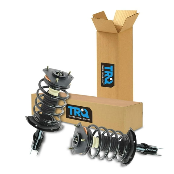 TRQ Front Strut & Coil Spring Assembly Set Driver & Passenger Sides Fits Select 02-07 Buick Rendezvous 01-05 Pontiac Aztek