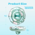 thumbnail image 2 of Joyfy Pool Float with Double Air Chambers, Inflatable Swimming Float with Safety Seat, Tropical Leaves Design Swim Float Ring Swimming Pool Accessories, 2 of 8