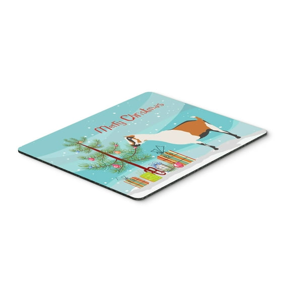 Carolines Treasures BB9247MP Alpine Goat Christmas Mouse Pad Hot Pad or Trivet Teal Large multicolor
