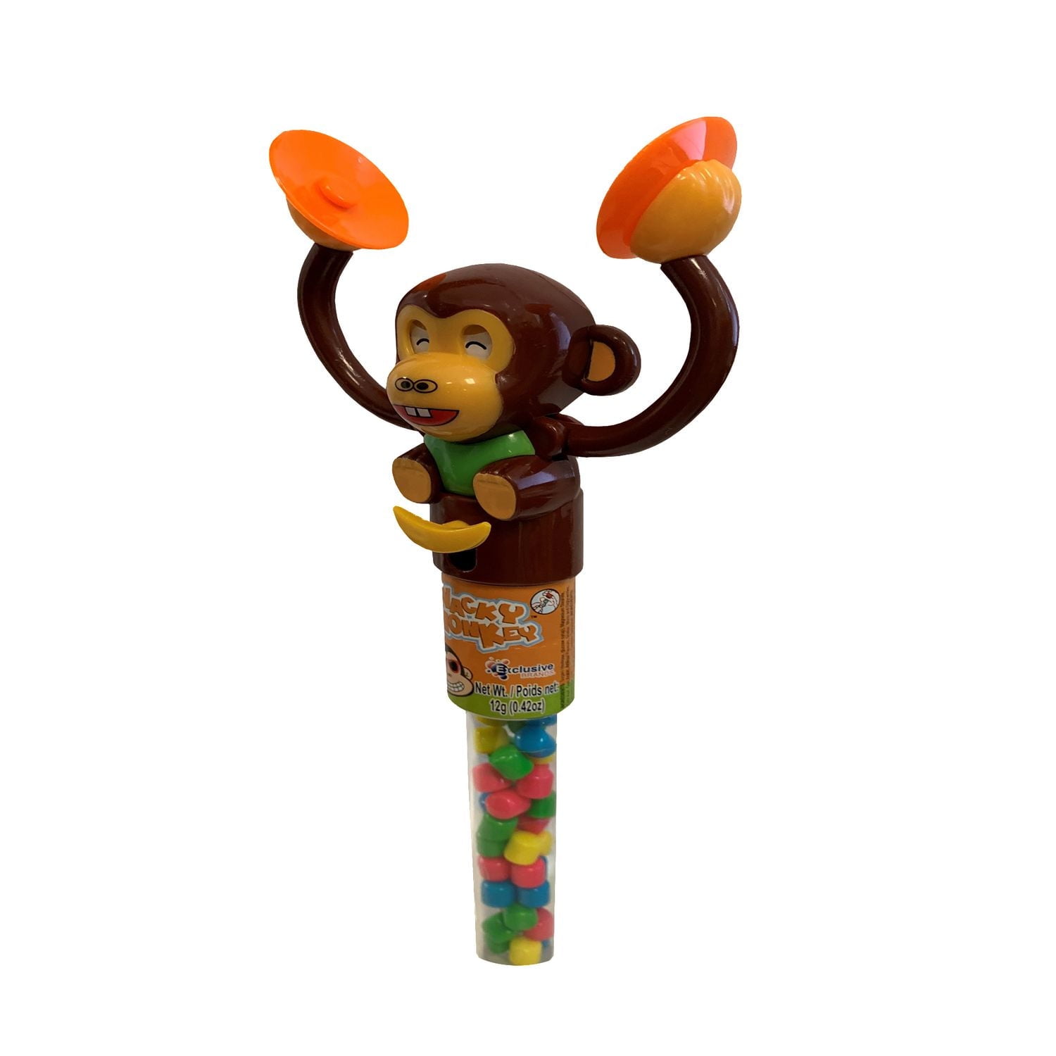 Exclusive Brands Wacky Monkey Filled With Candy Nuggets