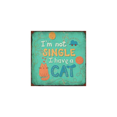 thumbnail image 1 of Cat Love Vintage Metal Wall Decor, 1 of 1