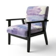 thumbnail image 2 of Designart "Watercolor Purple Haze I" Upholstered Modern Accent Chair - Arm Chair, 2 of 5