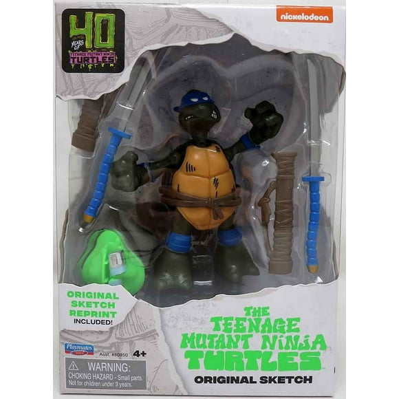 Teenage Mutant Ninja Turtles 5 Inch Action Figure Original Sketch - Leonardo