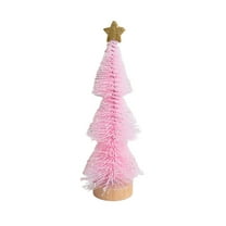 Christmas Tree 7.8inch Artificial Christmas Trees Christmas Decoration Desktop Decoration Scene Layout Door Decoration for Home Party Table,Christmas Craft with Star