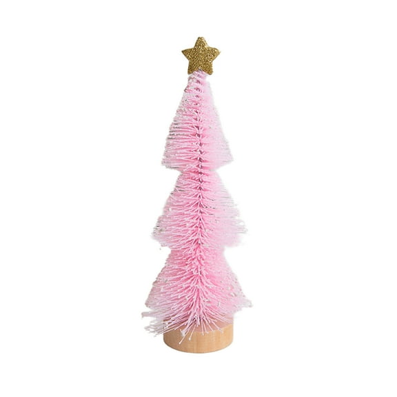 Christmas Tree 7.8inch Artificial Christmas Trees Christmas Decoration Desktop Decoration Scene Layout Door Decoration for Home Party Table,Christmas Craft with Star
