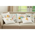 thumbnail image 5 of Saro Lifestyle Ice Cream Cone Pom Pom Poly Filled Throw Pillow, 5 of 5