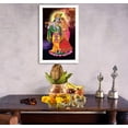 thumbnail image 3 of IBA Indianbeautifulart Radha Krishna Picture Frame Religious Poster White Wall Frame Deity Photo Frame Wall Decor&nbsp;For Home/ Office/ Temple-6 x 8 Inches, 3 of 7