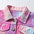 thumbnail image 6 of Konbeca Toddler Baby Girls Jean Jacket Coat, Fall Winter Tie Dye Ripped Denim Jacket, Button Down Coat for Kids Boys,Kids Jean Jacket Coat Pink 3-4 Years, 6 of 7