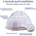 thumbnail image 2 of Pop-Up Mosquito Net Anti Mosquito Bites Tent Bed Mesh Full Insect Block Carriage Folding Free Standing Tent, 2 of 6