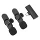 thumbnail image 2 of Micrófonos de solapa Lavalier inalámbricos, 2,4 GHz, reducción de ruido, Mini micrófono inalámbrico con Clip para grabación en vivo de Android, 2 uds., 2 of 10