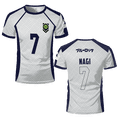 thumbnail image 4 of 2024 verano nuevo azul Lock Anime camiseta de fútbol camiseta de cuello redondo para mujer camisetas deportivas casuales para niños camiseta de manga corta, 4 of 5