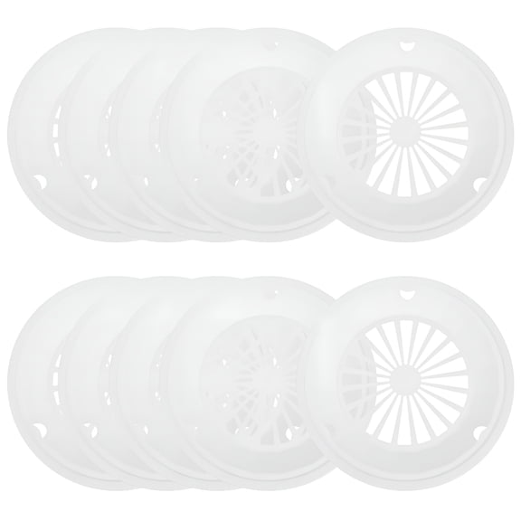 ACDANC 10Pcs BBQ Paper Plate Holder Plastic Dinner Plates Reusable Barbecue Trays