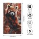 thumbnail image 2 of Balery Red Panda Autumn Branches Toalla de Microfibra Premium con Estampado – 27.5x16 pulgadas, Alta Absorción, Suave y Aterciopelada, Secado Rápido, 2 of 6