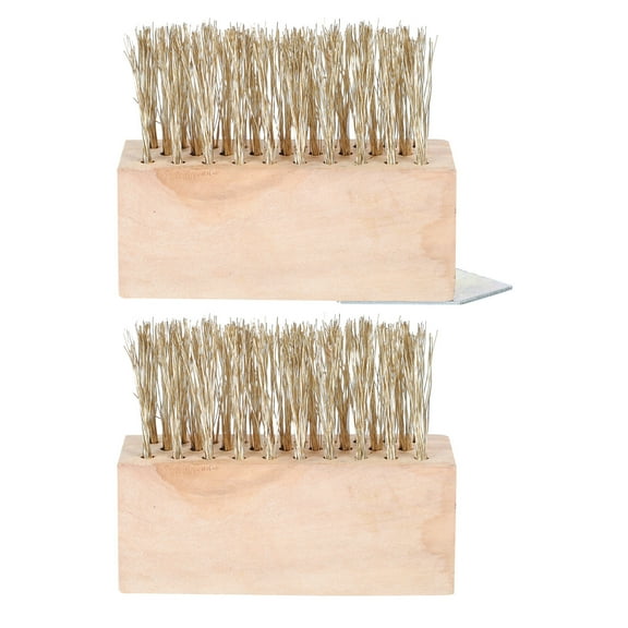 2 Pcs Wire Weeding Brush Floor Cleaner Moss Remover Garden Weeder Tool Floor Scrub Brush Tile Cleaner Ground Crack Brush