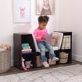 thumbnail image 2 of Librería KidKraft de madera con rincón de lectura, 6 estantes y cojín, 2 of 7