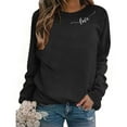 thumbnail image 6 of Vetsdori Womens Sweatshirts Valentine Pullover Tops Valentine's Days Spring Crew Neck Love Heart Sweatshirts for Women, 6 of 8