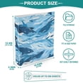 thumbnail image 5 of Sharks Sea 3 Ring Binders 1.5 inch Hardcover File Folders with Interior Pockets A4 Size Organizer for School Office Hospital Set of 2, 5 of 8