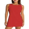 thumbnail image 1 of PENGXIANG Women Sleeveless Tank Dress Solid Color Mini Dresses Beach Sundress, 1 of 8