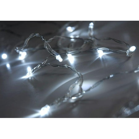 Ten Great String - Perfect Holiday 10 LED 3ft String Light Battery Operated - White