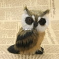 thumbnail image 3 of Realistic Baby Owl Simulation Owl Doll Toy Photography Props Household Crafts(Brown), 3 of 3