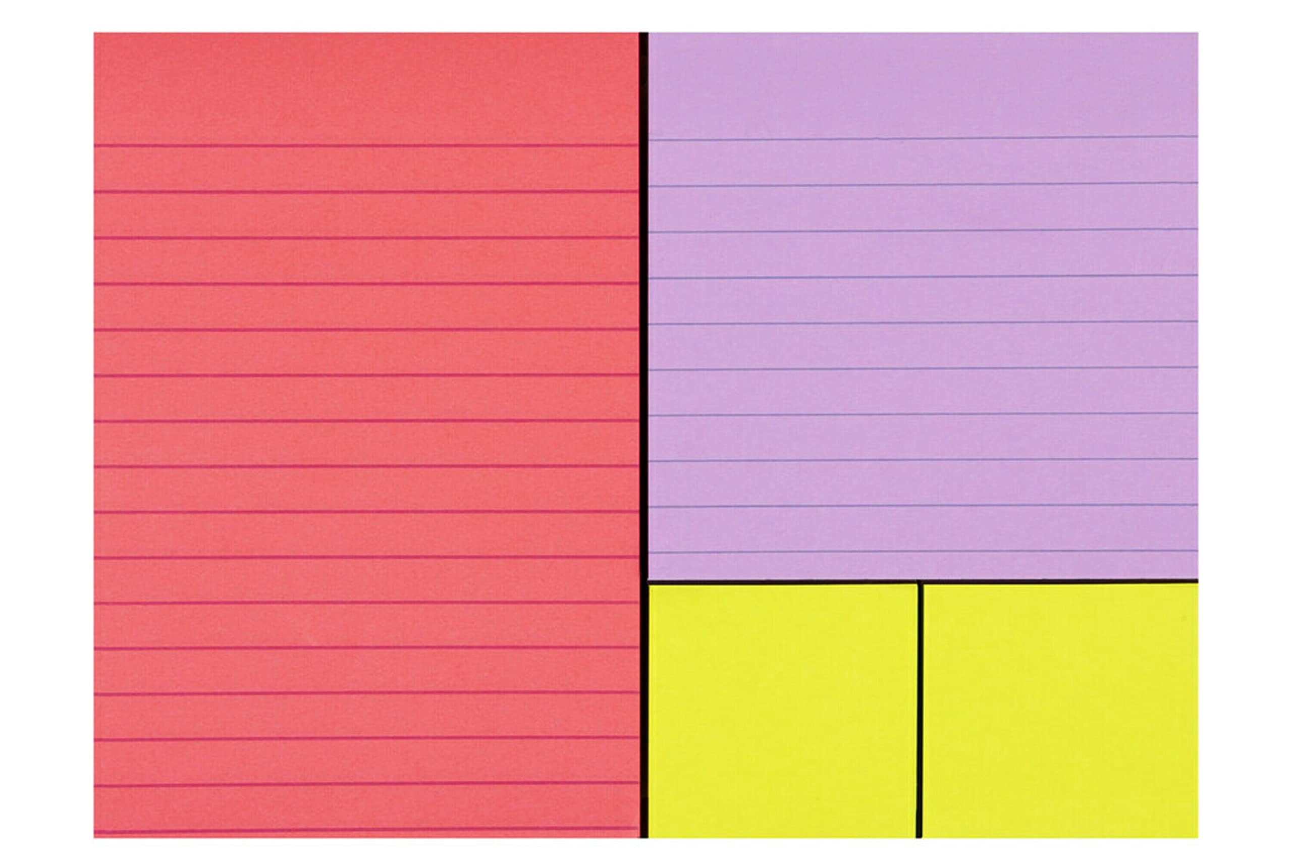 Post-it Super Sticky Notes, 's Exclusive Color Collection, Guava, Iris, Neon Green, 12 Pads/Pack, 90 Sheets/Pad, Assorted Sizes (4642-12SSMX)