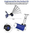 thumbnail image 2 of Huisuilinss Snow Shovel With Wheels,Snow Pusher For Driveway,Snow Shovel Pusher With Wide Steel Blade,5-Position Angle Adjustment&60°Tilt Handle,Ergonomic Snow Plow Shovel ForEffortless Snow Removal, 2 of 8