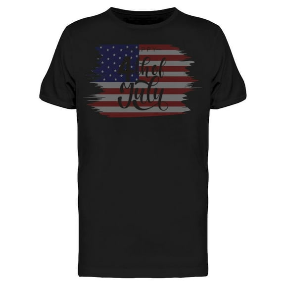 Greeting W/flag In The Back T-Shirt Men -Image by Shutterstock, Male Small