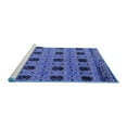 thumbnail image 2 of Ahgly Company Machine Washable Indoor Rectangle Oriental Blue Modern Area Rugs, 7' x 10', 2 of 4