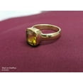 thumbnail image 2 of 925 Sterling Silver Gold Plated Natural Certified Yellow Sapphire/Pukhraj 5 Carat Astrology Ring For Men & Women, 2 of 5