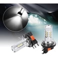 thumbnail image 4 of Bombillas LED para coche, 2 bombillas LED HID 80W H15, lámpara de luces extremadamente brillante para faros delanteros de coche, color blanco puro, 4 of 5