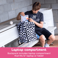 thumbnail image 3 of Mochila J World Packmate 2 en 1 con bolsa de almuerzo integrada, 3 of 7