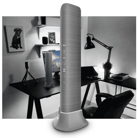 ION Audio - Meeting Mate Rechargeable Portable Bluetooth-Enabled Speaker with Built-In Microphone - Gray